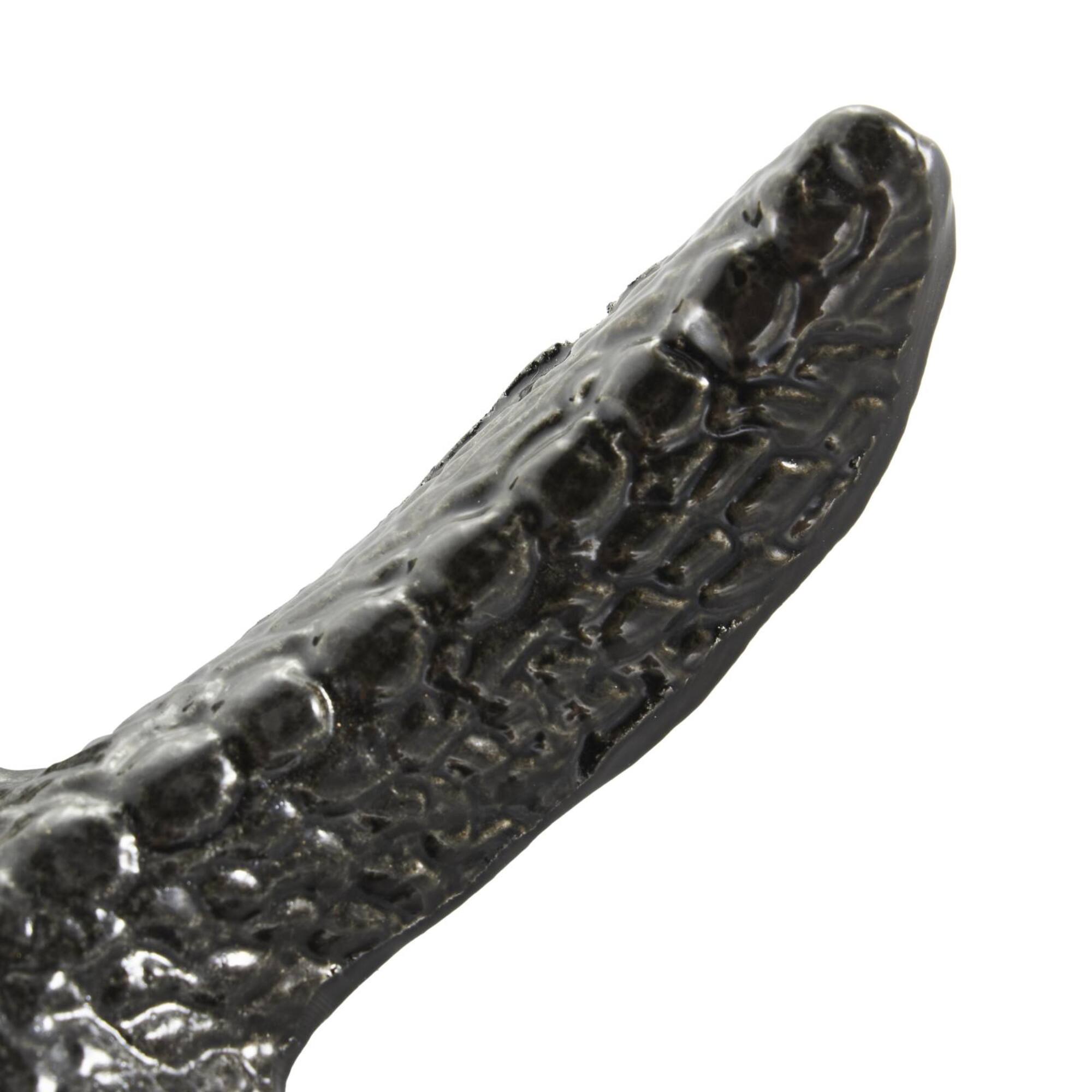 Black Aluminum Metal Starfish Bubble Textured Sculptures, 2ct.